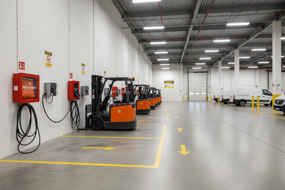 EV & Forklift Fleet Fire Safety for Warehouses | EV Fire Solutions