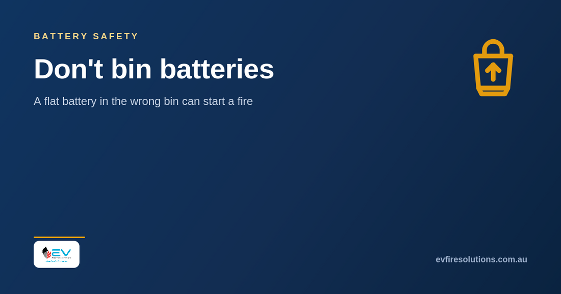 Don't bin batteries: how a flat battery in the wrong bin starts fires
