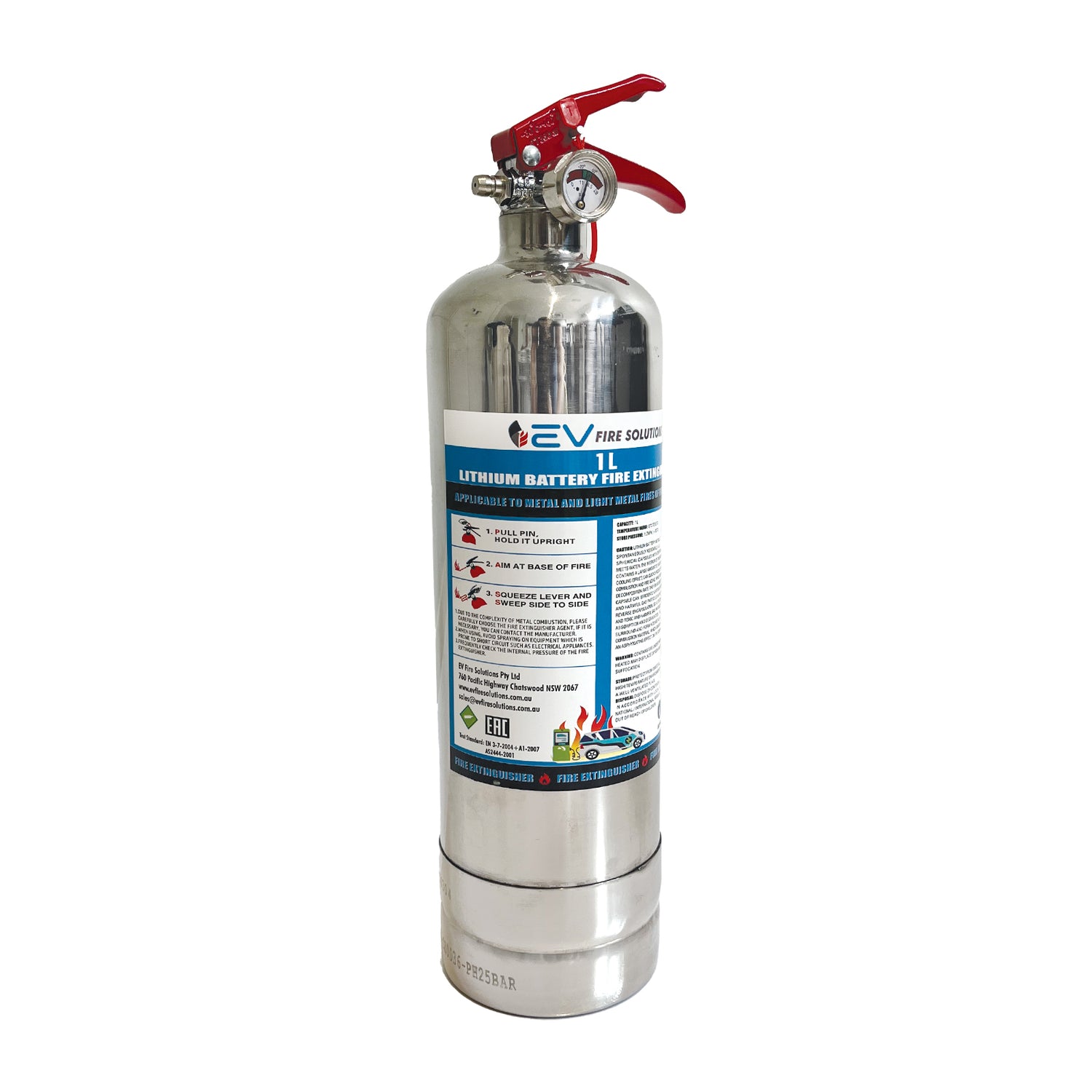 EV Fire Extinguisher suitable for lithium-ion battery fires 1L