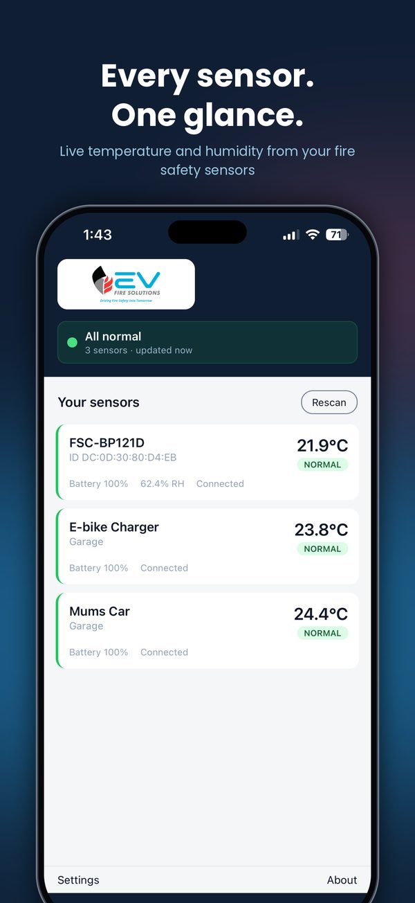 EVFS Battery Temp Monitor