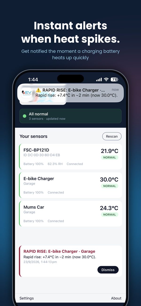EVFS Battery Temp Monitor