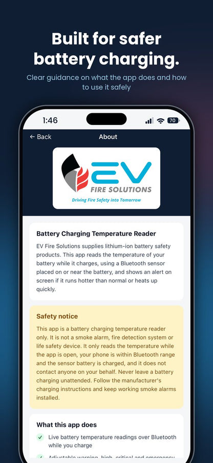 EVFS Battery Temp Monitor